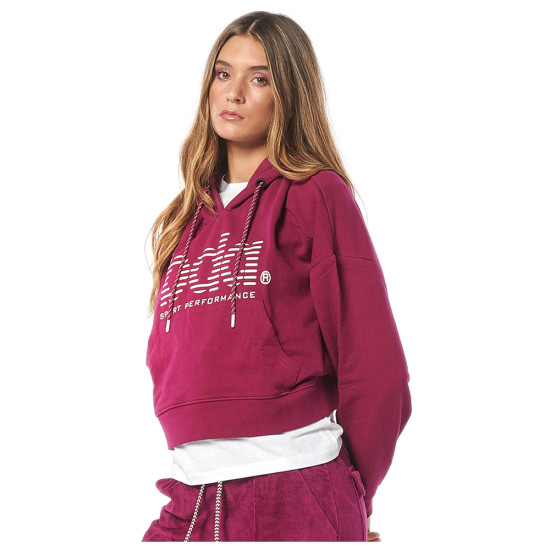 Bodyaction Γυναικείο φούτερ Oversized Cropped Hoodie Bodyaction Γυναικείο φούτερ Oversized Cropped Hoodie